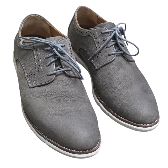 Taupe Sheepskin Men's Dress Shoes - Picture 1 of 7